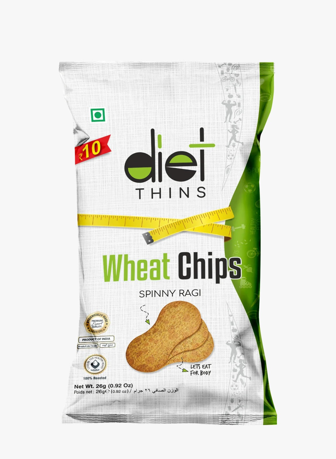 Maniarr's Spinny Ragi MINI - DIET THINS (Millet Products) (26Gm) Maniarr's Spinny Ragi MINI - DIET THINS (Millet Products) (26Gm)